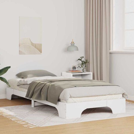 Struttura del letto Bianco 90 x 210 cm Pino massello | homemem39