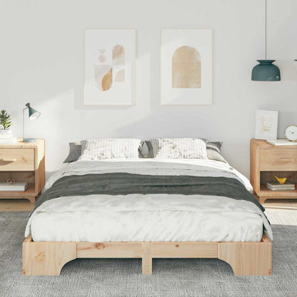 Struttura del letto Marrone 140 x 210 cm Pino massello | homemem39