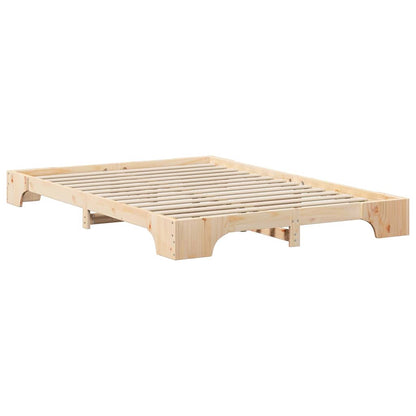 Struttura del letto Marrone 140 x 210 cm Pino massello | homemem39