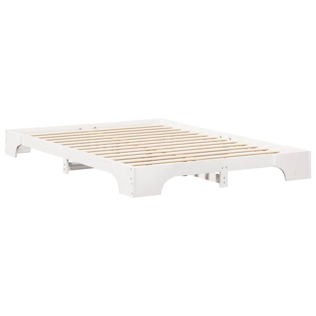 Struttura del letto Bianco 140 x 210 cm Pino massello | homemem39