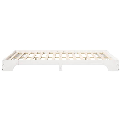 Struttura del letto Bianco 140 x 210 cm Pino massello | homemem39