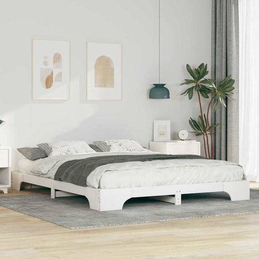 Struttura del letto Bianco 160 x 210 cm Pino massello | homemem39