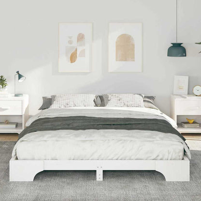 Struttura del letto Bianco 160 x 210 cm Pino massello | homemem39