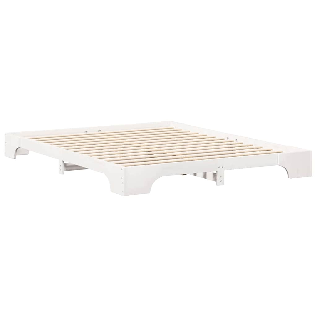 Struttura del letto Bianco 160 x 210 cm Pino massello | homemem39