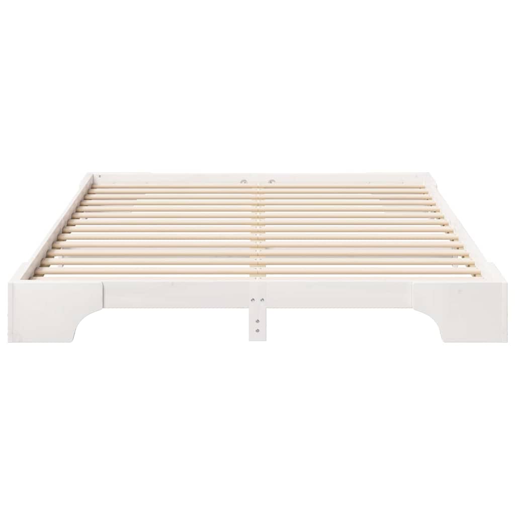 Struttura del letto Bianco 160 x 210 cm Pino massello | homemem39