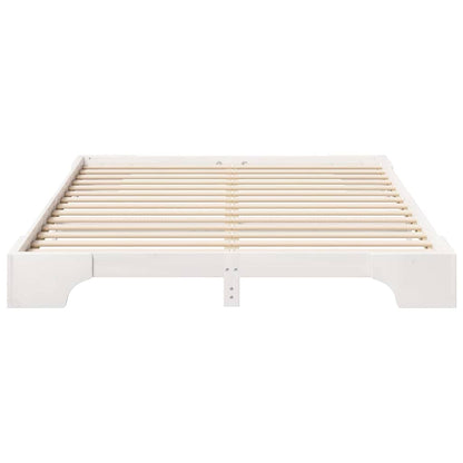 Struttura del letto Bianco 160 x 210 cm Pino massello | homemem39