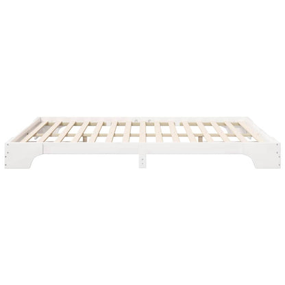Struttura del letto Bianco 160 x 210 cm Pino massello | homemem39