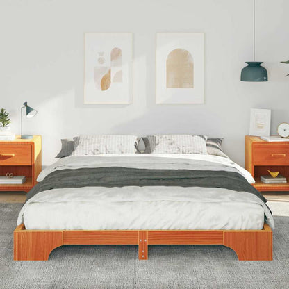 Struttura del letto Marrone 160 x 210 cm Pino massello | homemem39