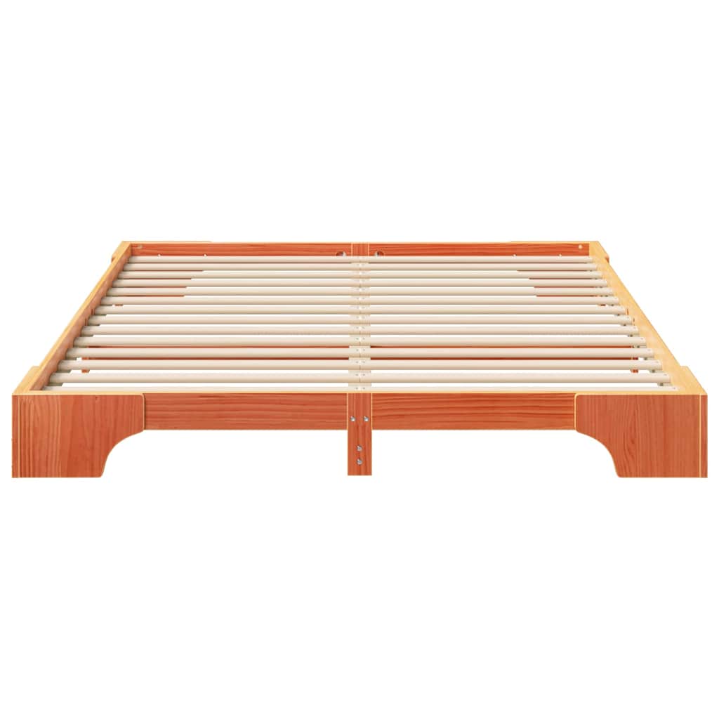Struttura del letto Marrone 160 x 210 cm Pino massello | homemem39