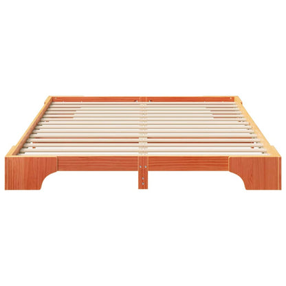 Struttura del letto Marrone 160 x 210 cm Pino massello | homemem39