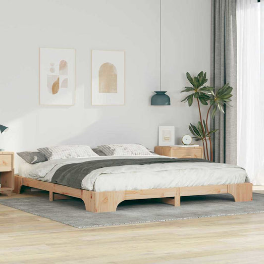 Struttura del letto Marrone 180 x 210 cm Pino massello | homemem39