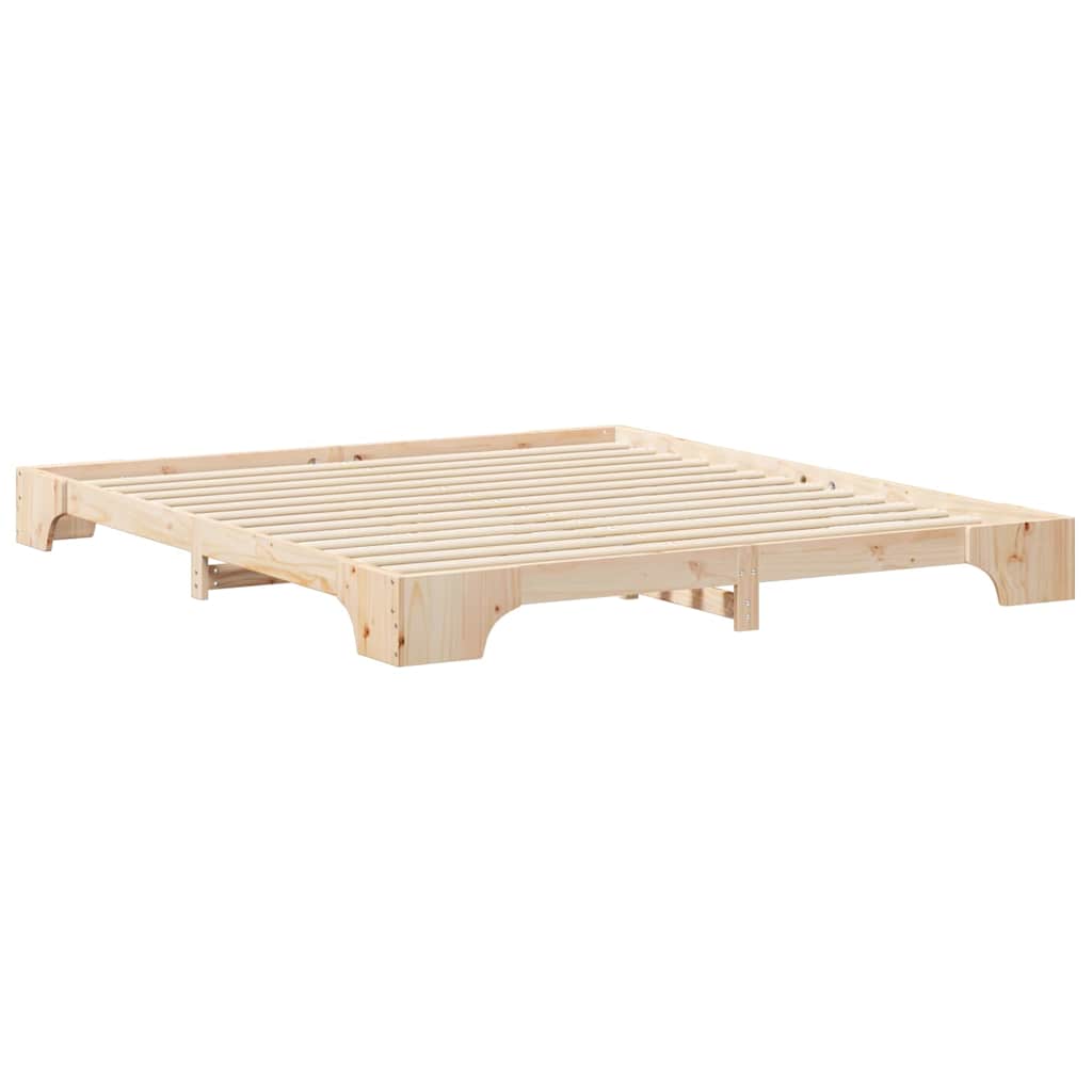 Struttura del letto Marrone 180 x 210 cm Pino massello | homemem39