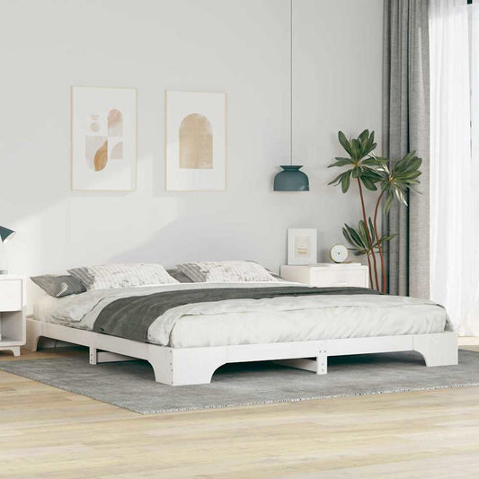 Struttura del letto Bianco 180 x 210 cm Pino massello | homemem39