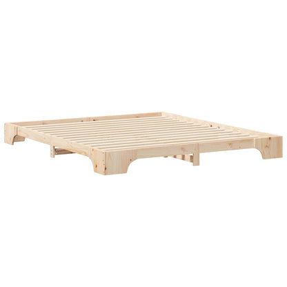 Struttura del letto Marrone 200 x 210 cm Pino massello | homemem39