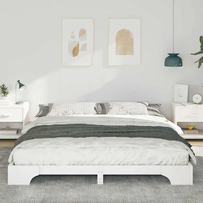 Struttura del letto Bianco 200 x 210 cm Pino massello | homemem39