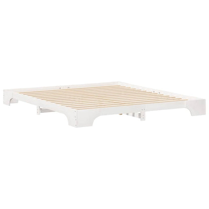 Struttura del letto Bianco 200 x 210 cm Pino massello | homemem39