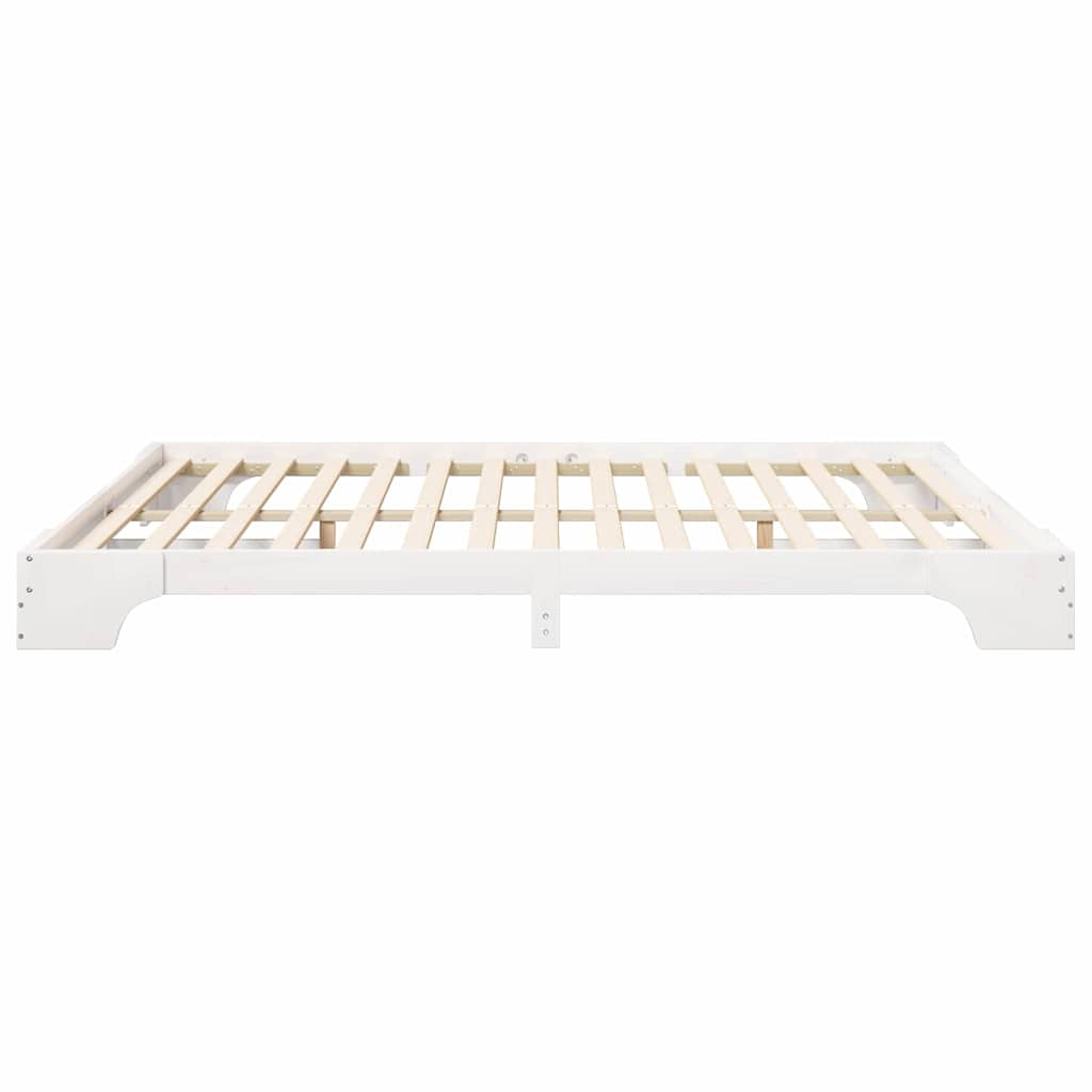 Struttura del letto Bianco 200 x 210 cm Pino massello | homemem39