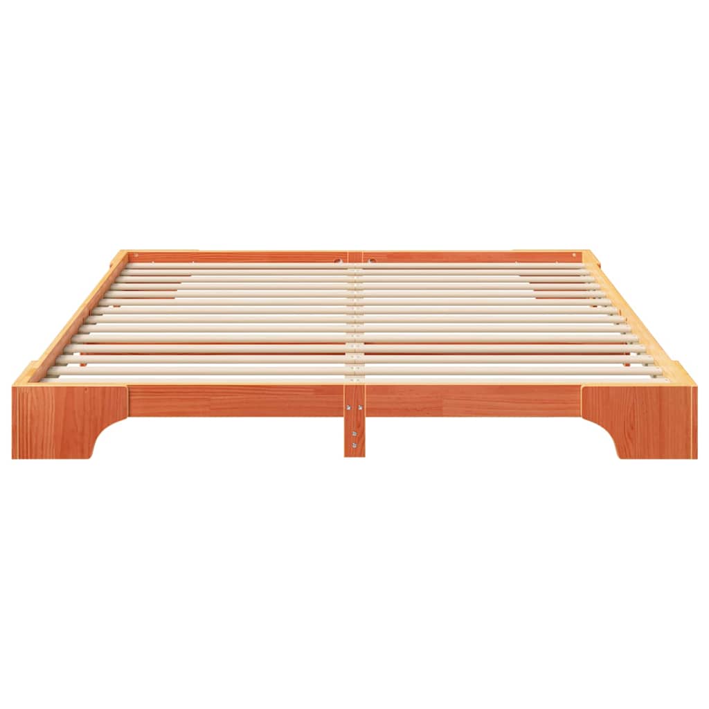 Struttura del letto Marrone 200 x 210 cm Pino massello | homemem39