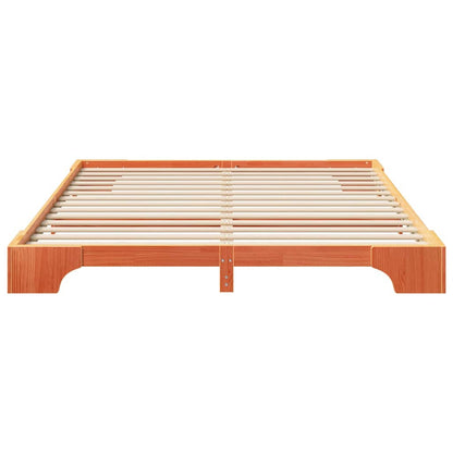 Struttura del letto Marrone 200 x 210 cm Pino massello | homemem39