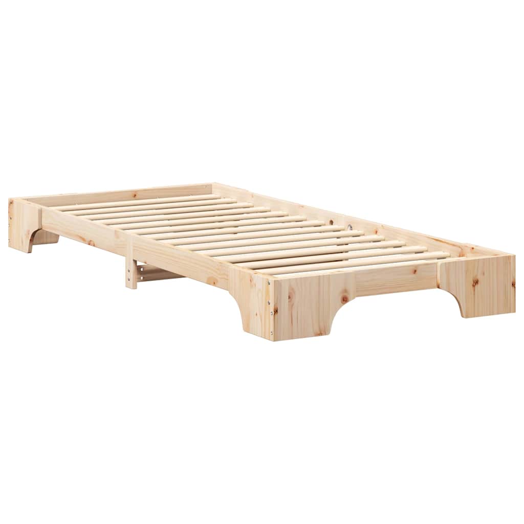 Struttura del letto Marrone 80 x 220 cm Pino massello | homemem39
