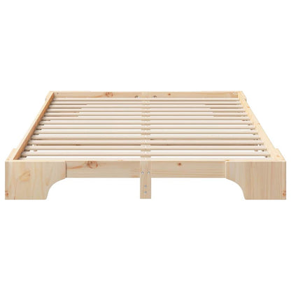 Struttura del letto Marrone 140 x 220 cm Pino massello | homemem39