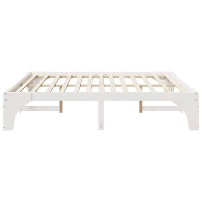 Struttura del letto Bianco 200 x 200 cm Pino massello | homemem39