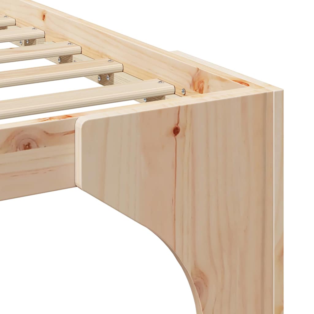 Struttura del letto Marrone 180 x 200 cm Pino massello