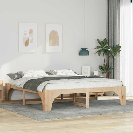 Struttura del letto Marrone 180 x 200 cm Pino massello | homemem39