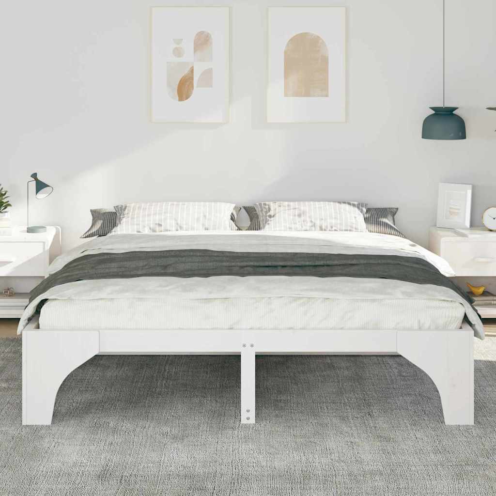 Struttura del letto Bianco 180 x 200 cm Pino massello | homemem39