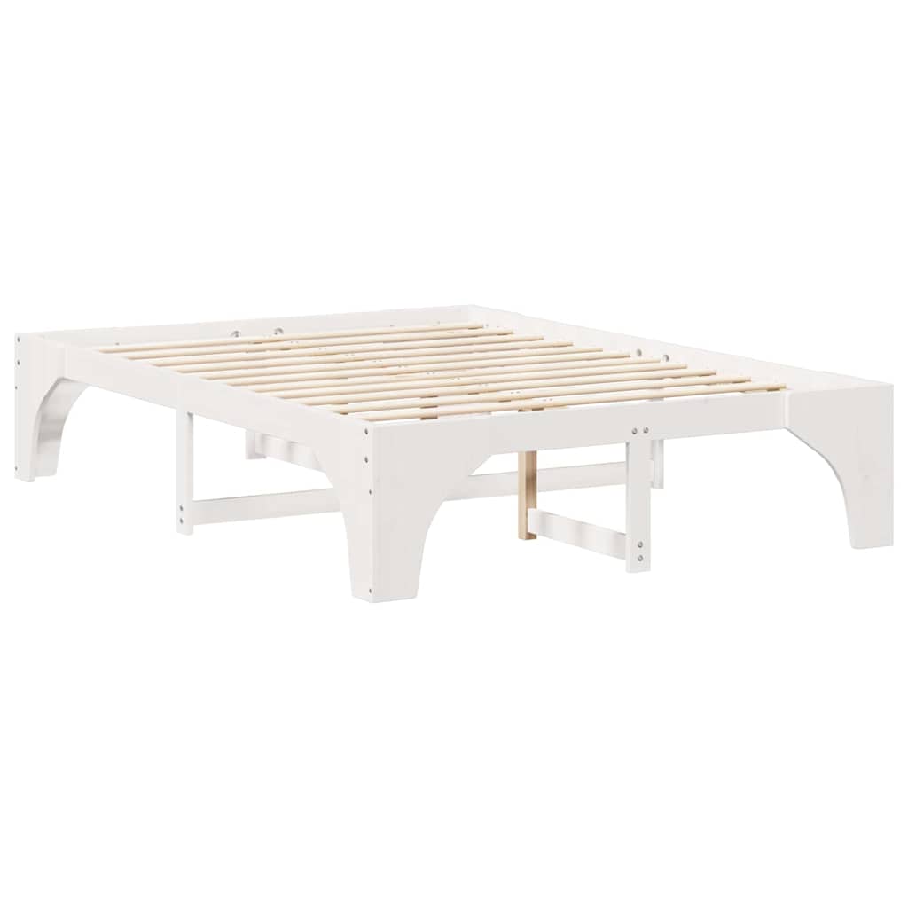Struttura del letto Bianco 160 x 200 cm Pino massello | homemem39