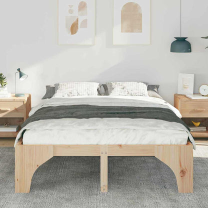 Struttura del letto Marrone 150 x 200 cm Pino massello | homemem39