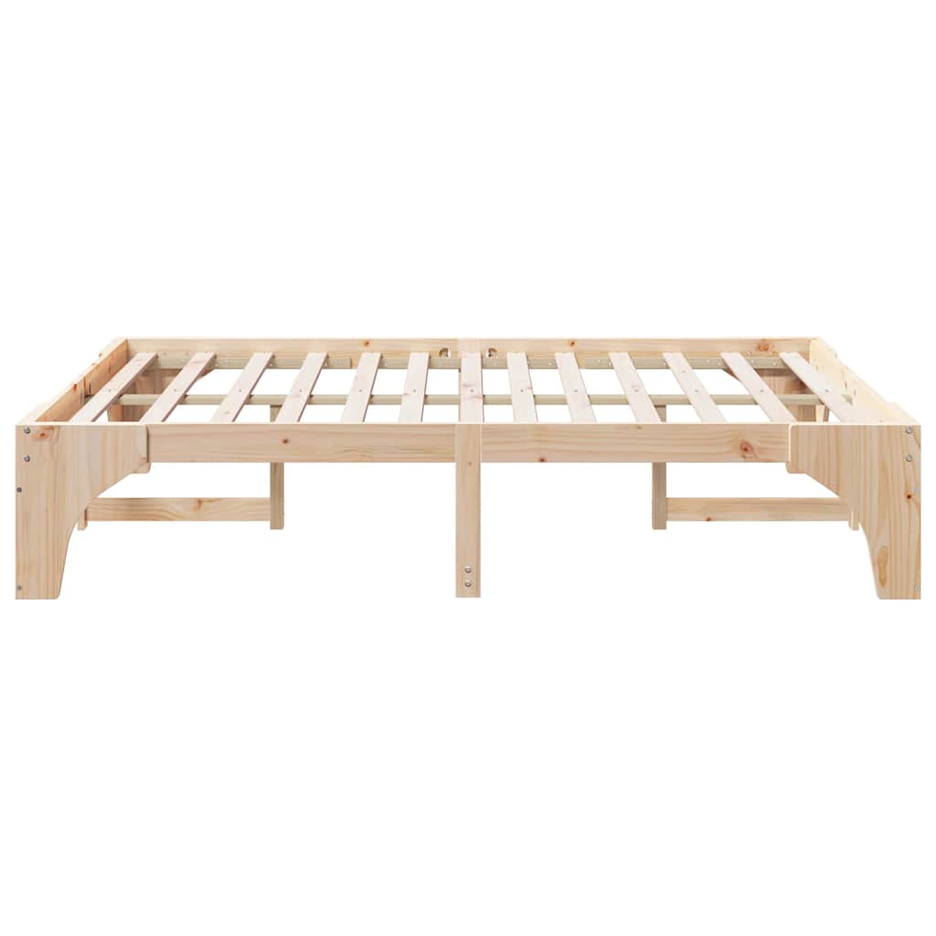 Struttura del letto Marrone 140 x 200 cm Pino massello | homemem39
