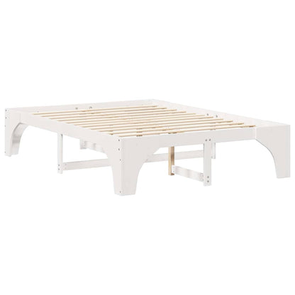 Struttura del letto Bianco 140 x 200 cm Pino massello