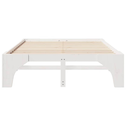 Struttura del letto Bianco 140 x 200 cm Pino massello | homemem39