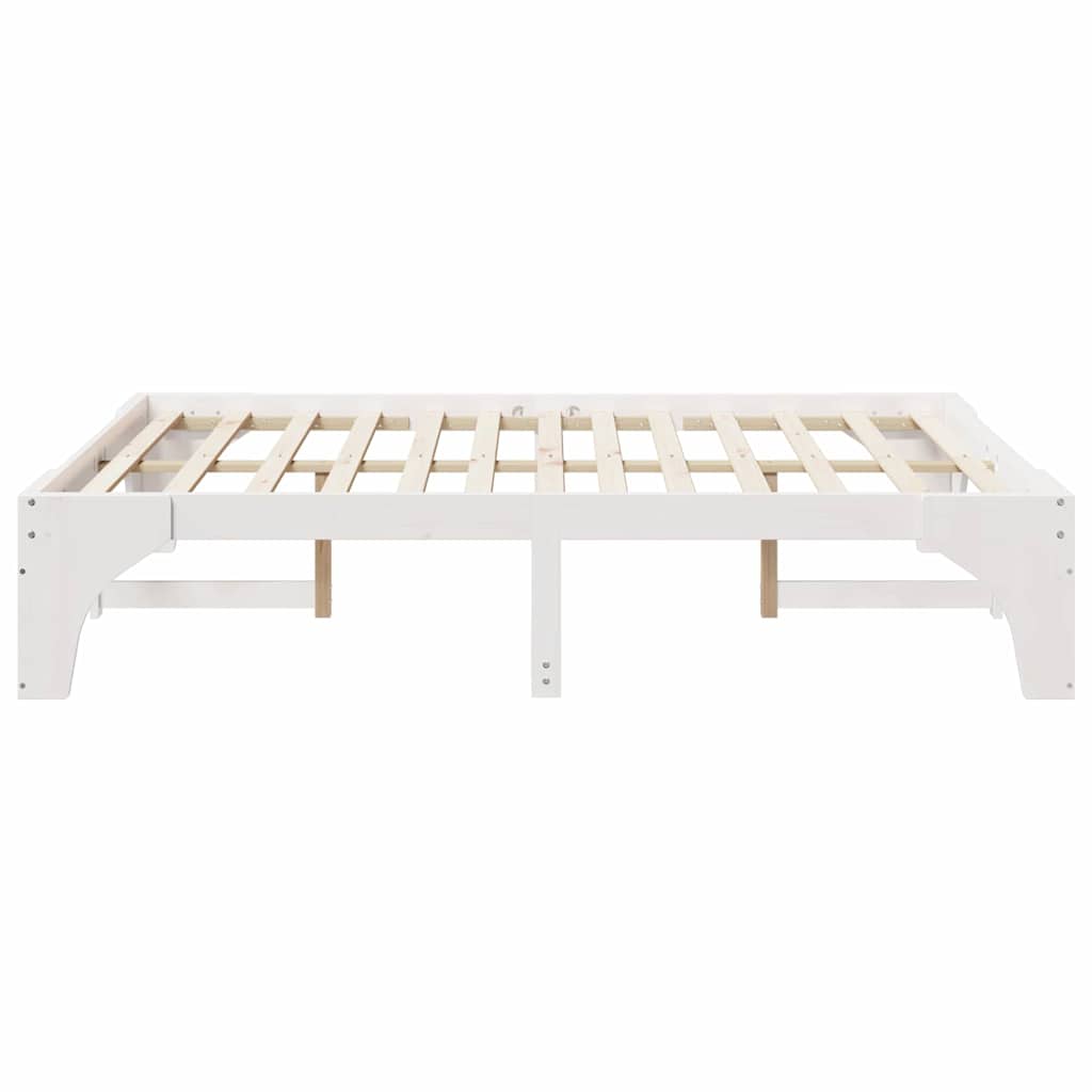 Struttura del letto Bianco 140 x 200 cm Pino massello | homemem39