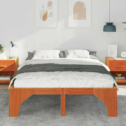 Struttura del letto Marrone 140 x 200 cm Pino massello | homemem39
