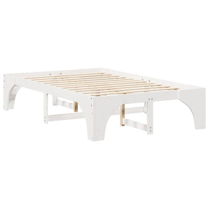 Struttura del letto Bianco 120 x 200 cm Pino massello