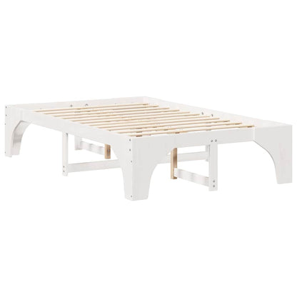 Struttura del letto Bianco 140 x 190 cm Pino massello | homemem39