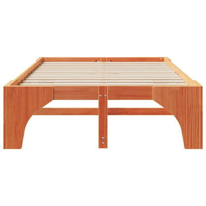 Struttura del letto Marrone 140 x 190 cm Pino massello | homemem39