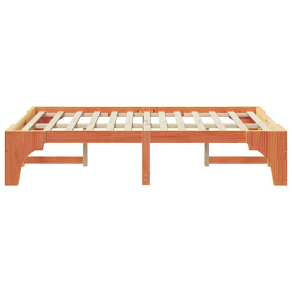 Struttura del letto Marrone 120 x 190 cm Pino massello