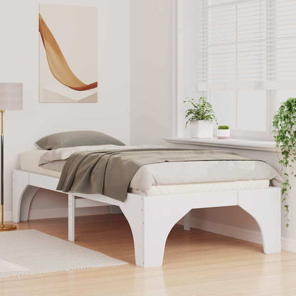 Struttura del letto Bianco 100 x 200 cm Pino massello | homemem39