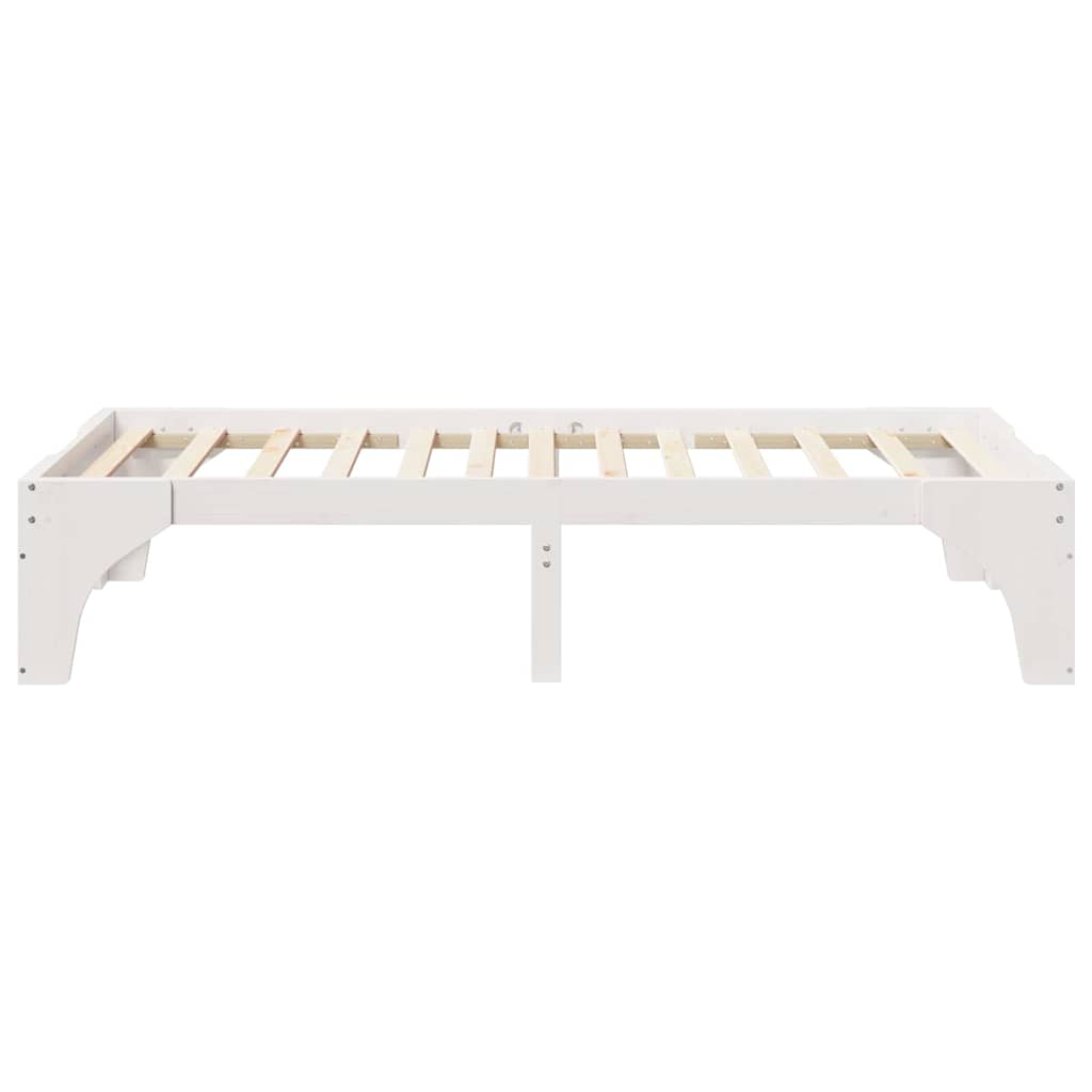 Struttura del letto Bianco 100 x 200 cm Pino massello | homemem39