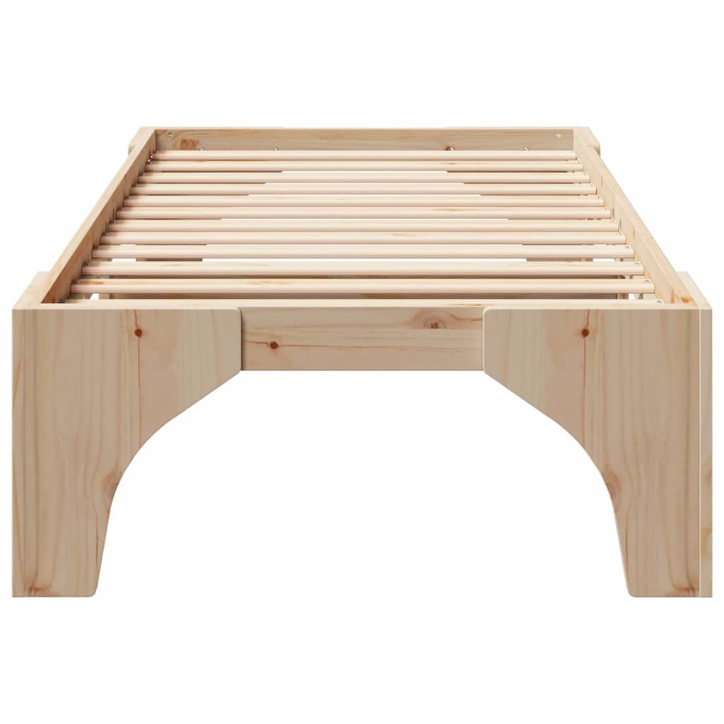 Struttura del letto Marrone 90 x 200 cm Pino massello | homemem39