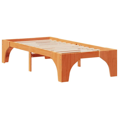 Struttura del letto Marrone 90 x 190 cm Pino massello | homemem39