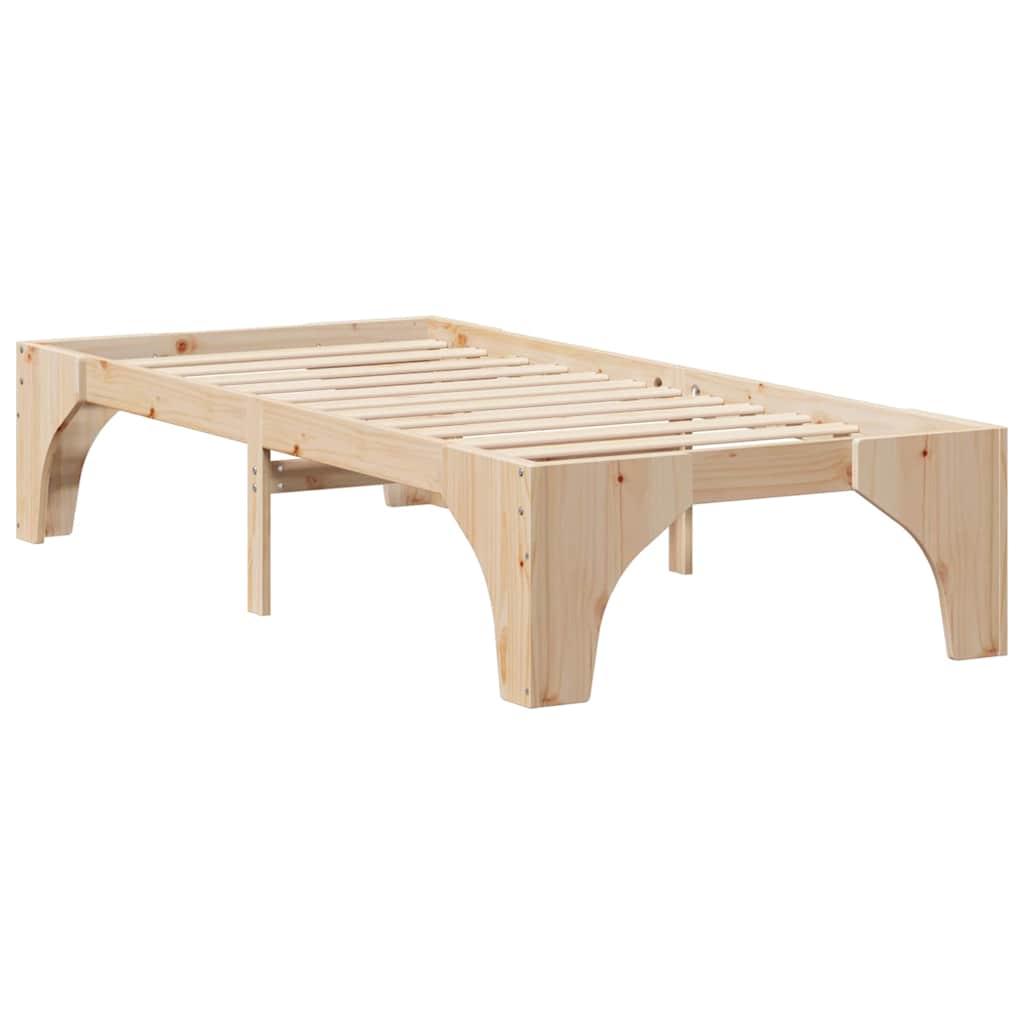 Struttura del letto Marrone 75 x 190 cm Pino massello | homemem39