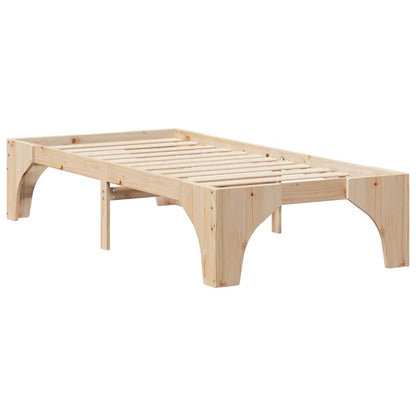 Struttura del letto Marrone 75 x 190 cm Pino massello | homemem39