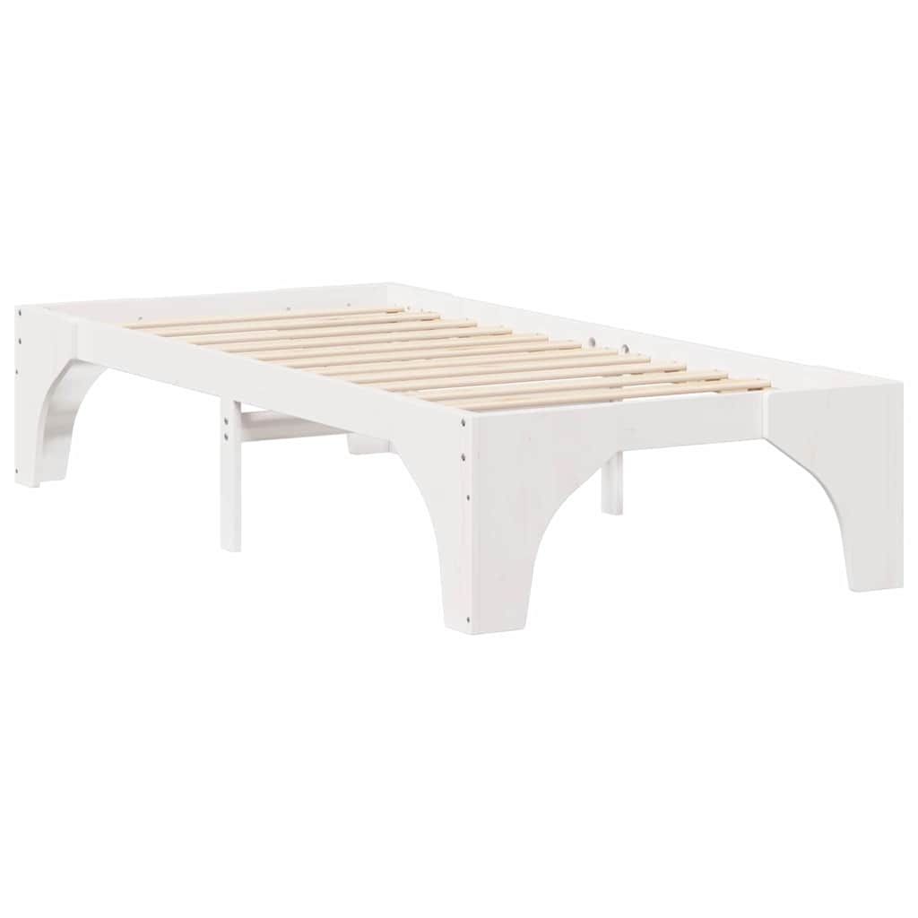 Struttura del letto Bianco 75 x 190 cm Pino massello | homemem39
