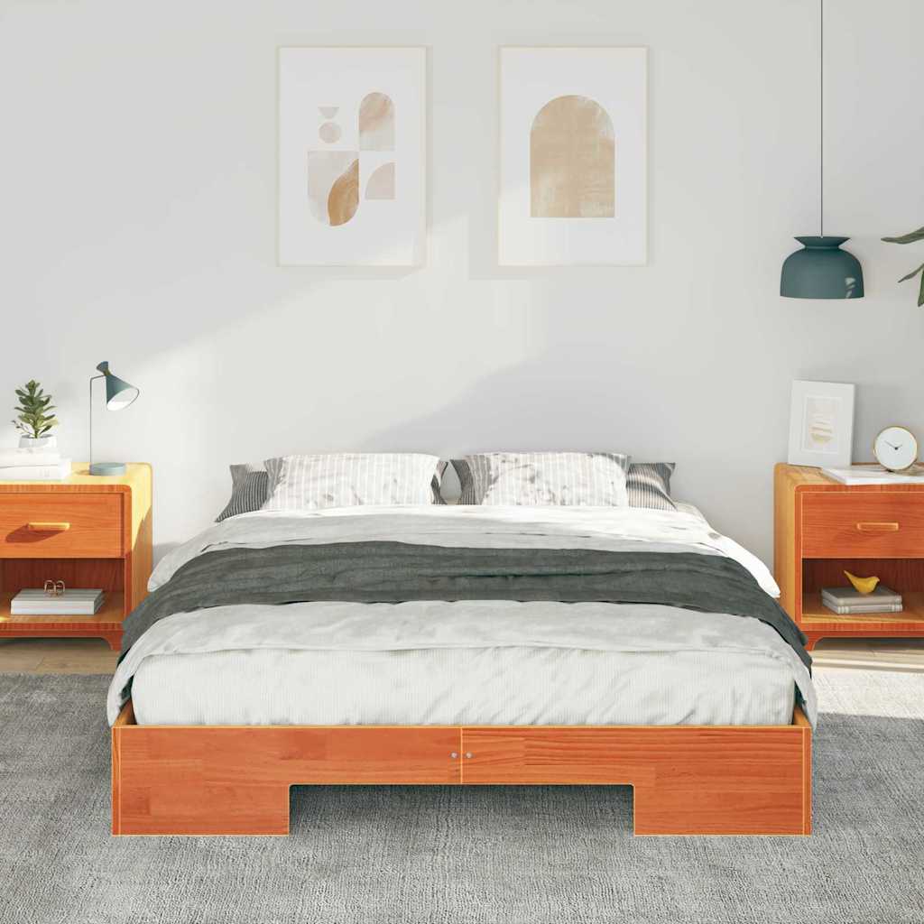 Struttura del letto Marrone 140 x 200 cm | homemem39