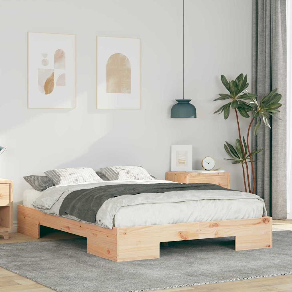Struttura del letto Marrone 140 x 190 cm | homemem39