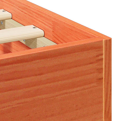 Struttura letto a terra con archiviazione Marrone 90 x 190 cm